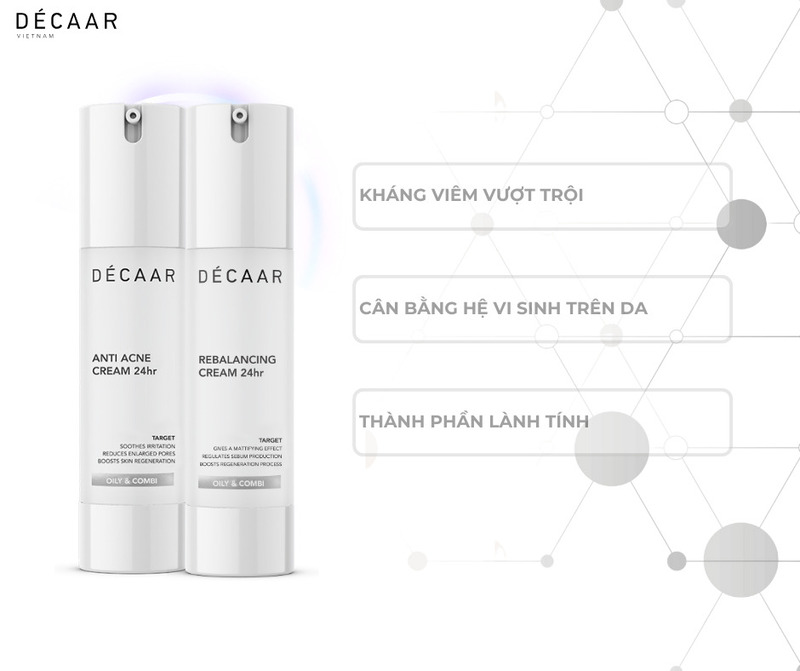 Décaar Anti Acne Cream 24hr & Rebalancing Cream 24HR